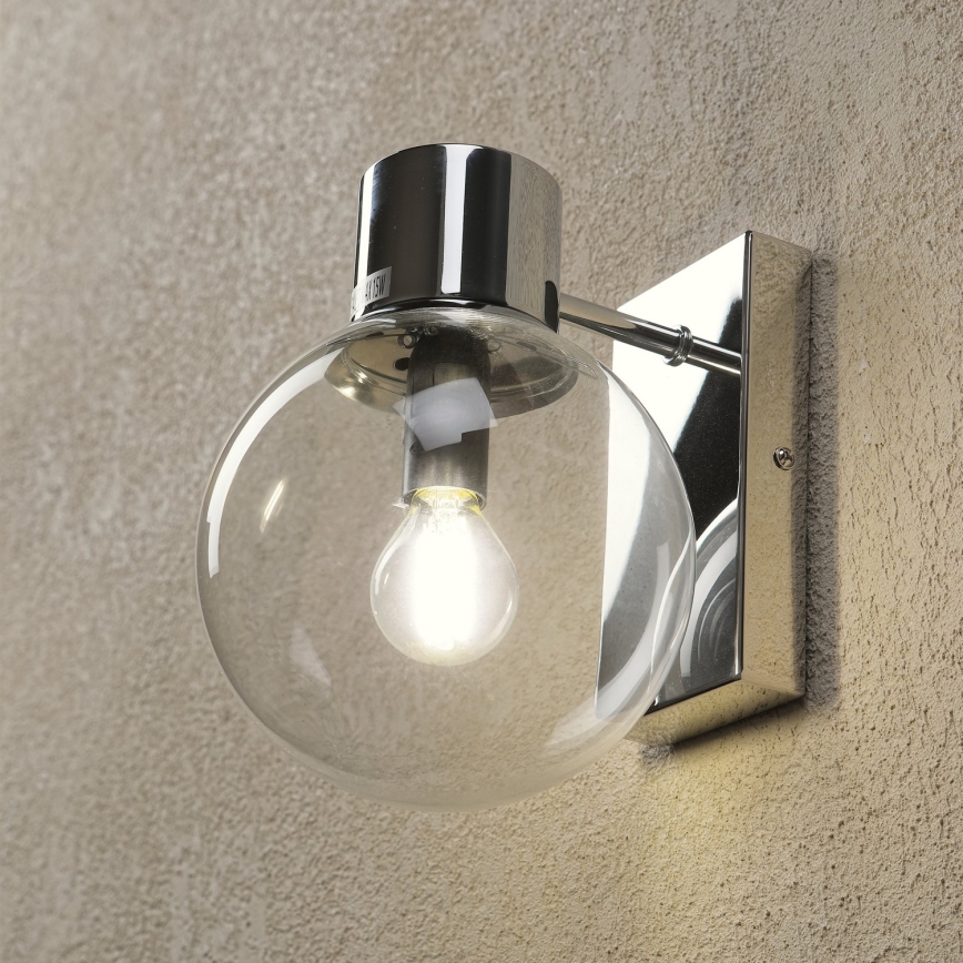 Nástěnná lampa SFERIO 1xE14/5W/230V lesklý chrom/čirá