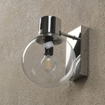 Nástěnná lampa SFERIO 1xE14/5W/230V lesklý chrom/čirá