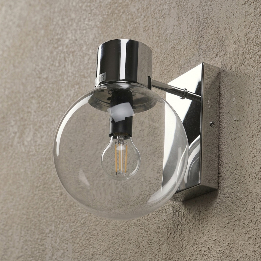Nástěnná lampa SFERIO 1xE14/5W/230V lesklý chrom/čirá