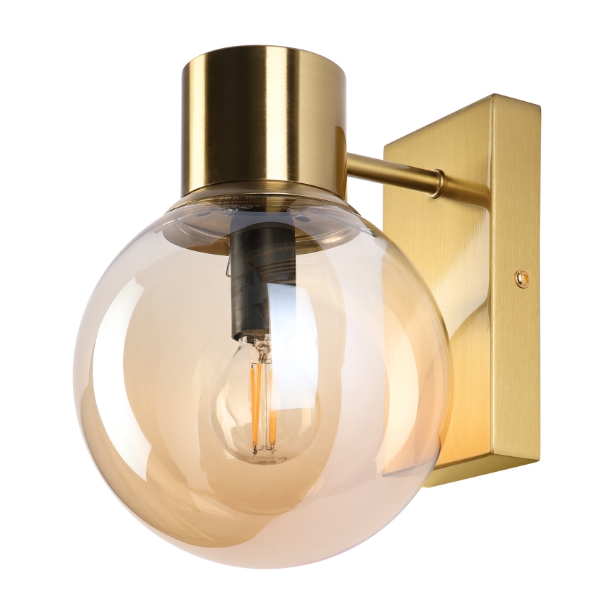 Nástěnná lampa SFERIO 1xE14/5W/230V mosaz/kouřová béžová