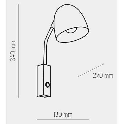 Nástěnná lampa SOHO 1xE27/15W/230V bílá