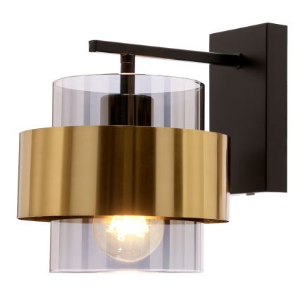 Nástěnná lampa SPIEGA 1xE27/60W/230V zlatá/černá