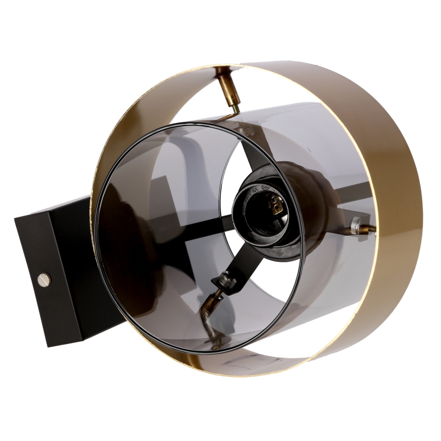 Nástěnná lampa SPIEGA 1xE27/60W/230V zlatá/černá