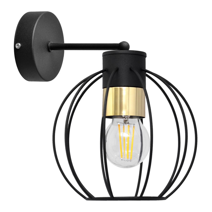 Nástěnná lampa STARLIGHT 1xE27/15W/230V černá/zlatá