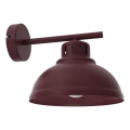 Nástěnná lampa SVEN 1xE27/15W/230V burgundy