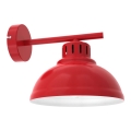 Nástěnná lampa SVEN 1xE27/15W/230V červená