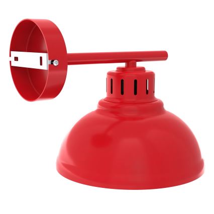 Nástěnná lampa SVEN 1xE27/15W/230V červená