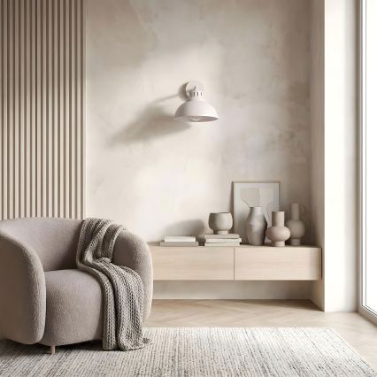 Nástěnná lampa SVEN 1xE27/15W/230V krémová