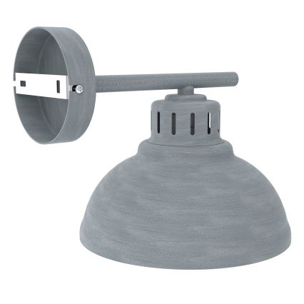 Nástěnná lampa SVEN 1xE27/15W/230V šedá