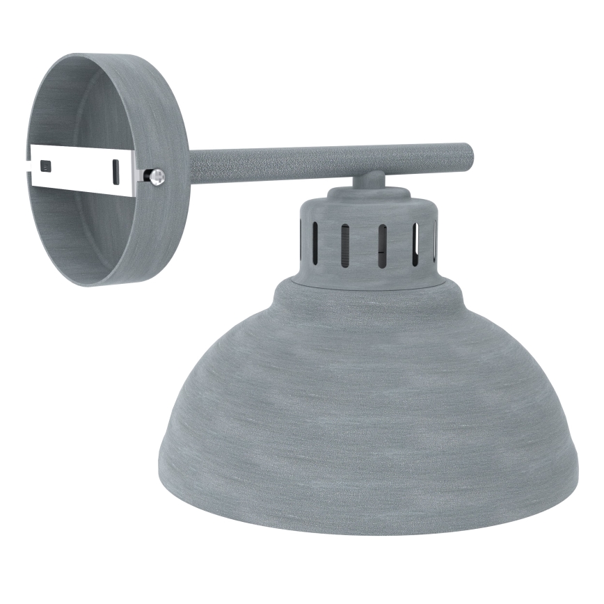 Nástěnná lampa SVEN 1xE27/15W/230V šedá