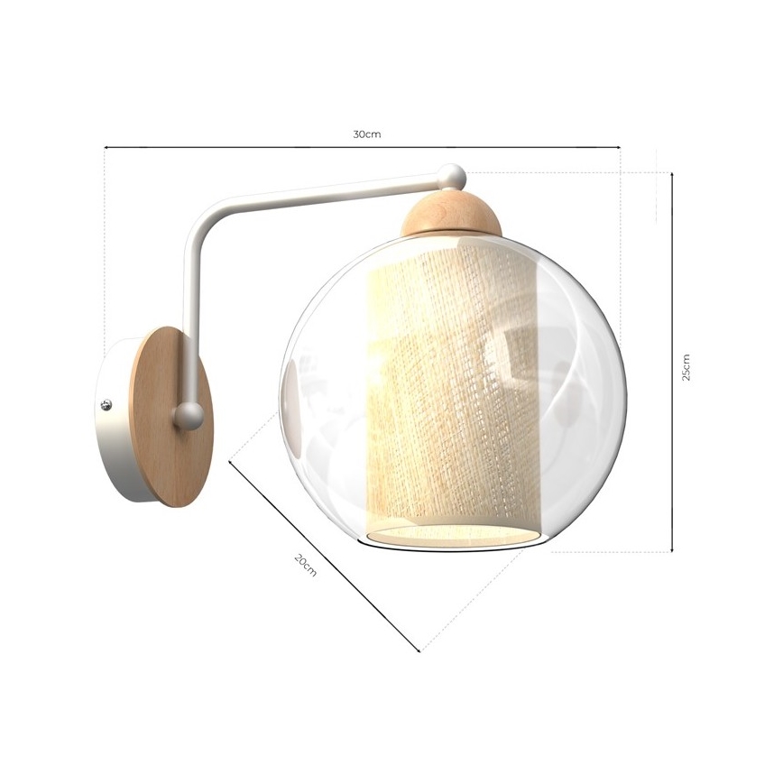 Nástěnná lampa TELA 1xE27/60W/230V