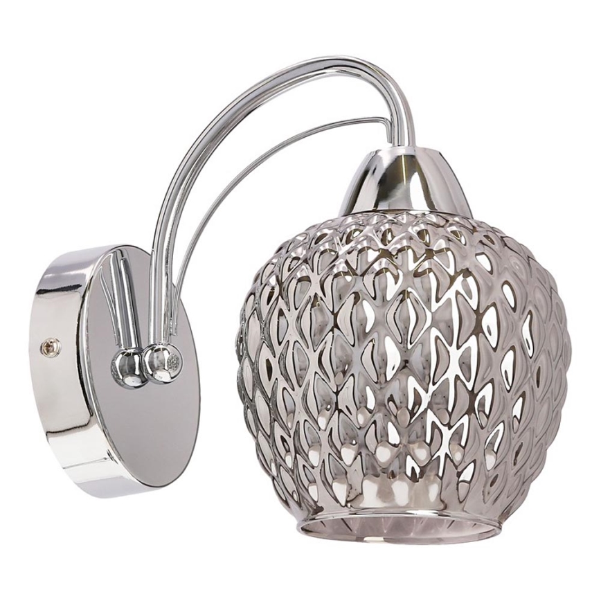 Nástěnná lampa TOBIAS 1xE27/40W/230V lesklý chrom