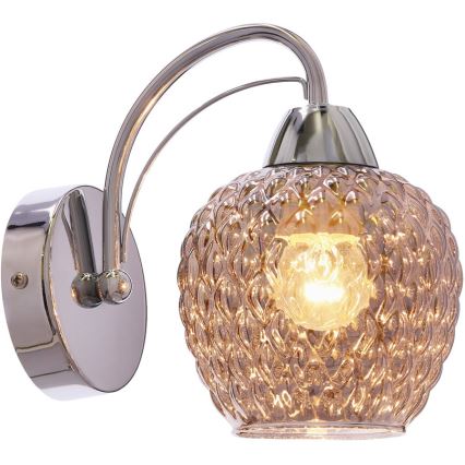 Nástěnná lampa TOBIAS 1xE27/40W/230V lesklý chrom