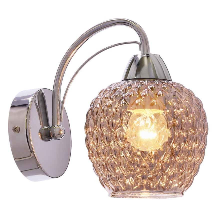 Nástěnná lampa TOBIAS 1xE27/40W/230V lesklý chrom