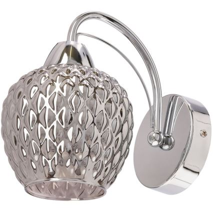 Nástěnná lampa TOBIAS 1xE27/40W/230V lesklý chrom