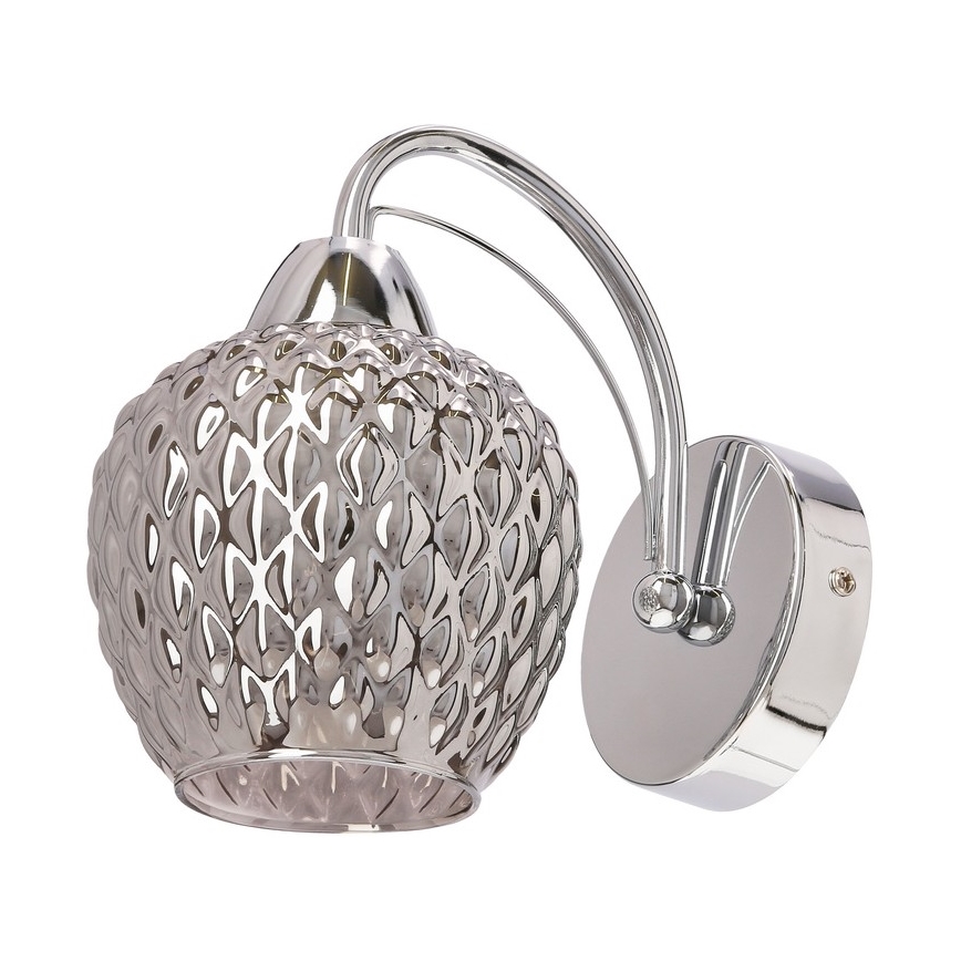 Nástěnná lampa TOBIAS 1xE27/40W/230V lesklý chrom