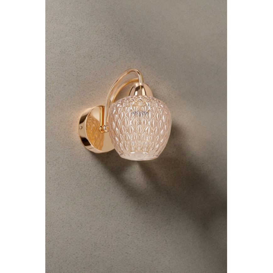 Nástěnná lampa TOBIAS 1xE27/40W/230V rose gold