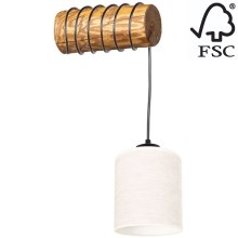 Nástěnná lampa TRENO 1xE27/25W/230V borovice – FSC certifikováno