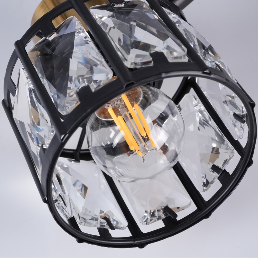 Nástěnná lampa ZAHARA 1xE27/10W/230V černá