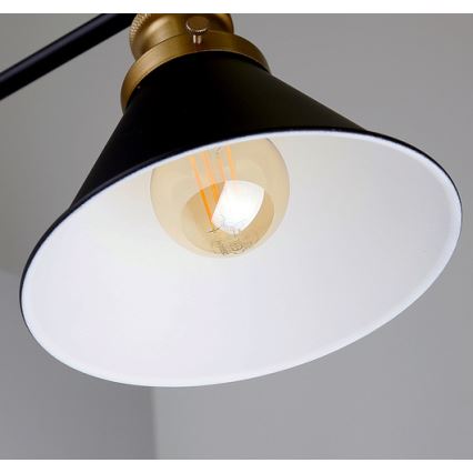 Nástěnná lampička FUNDO 1xE27/40W/230V černá/zlatá