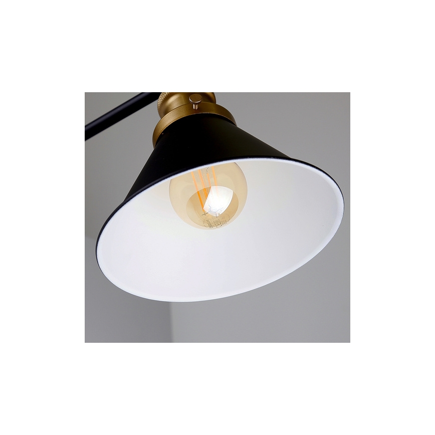 Nástěnná lampička FUNDO 1xE27/40W/230V černá/zlatá