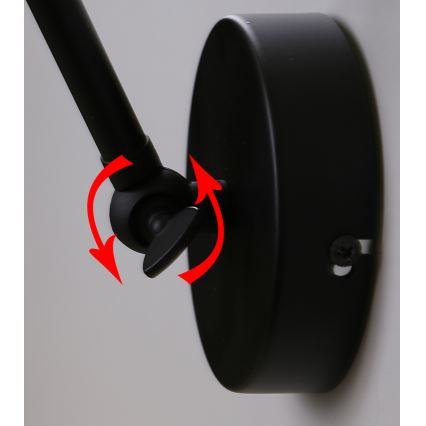 Nástěnná lampička FUNDO 1xE27/40W/230V černá/zlatá