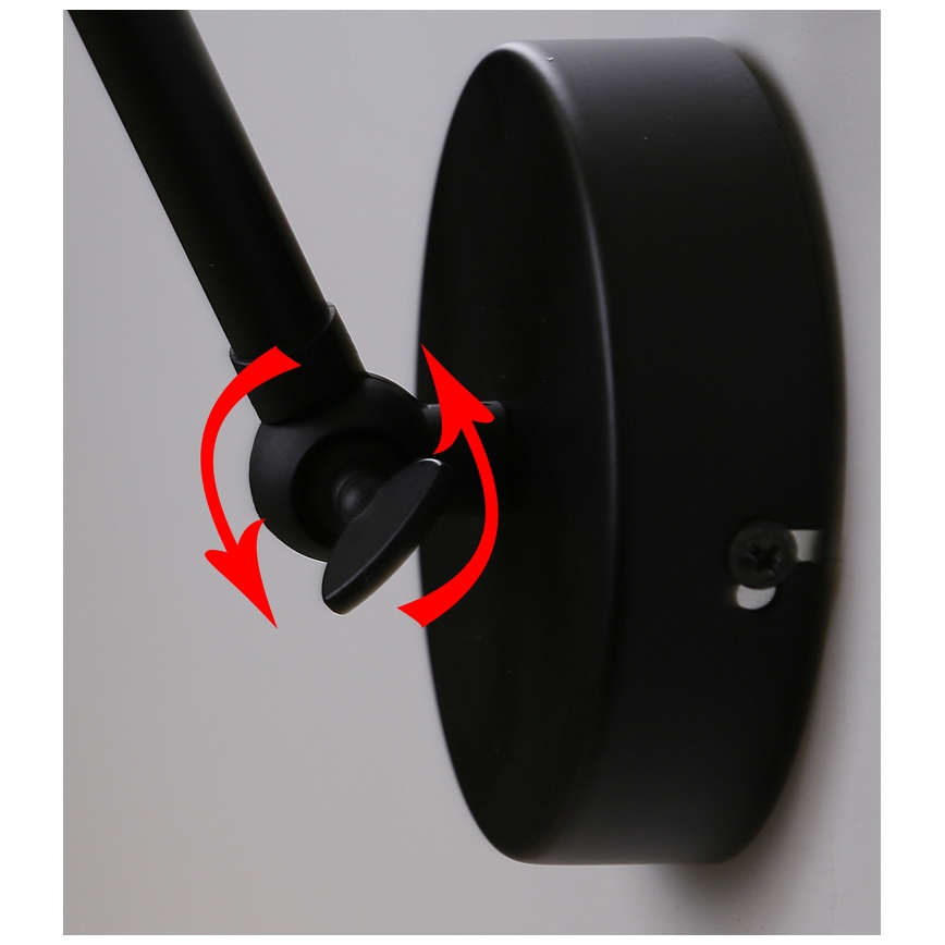 Nástěnná lampička FUNDO 1xE27/40W/230V černá/zlatá