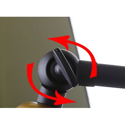 Nástěnná lampička FUNDO 1xE27/40W/230V černá/zlatá