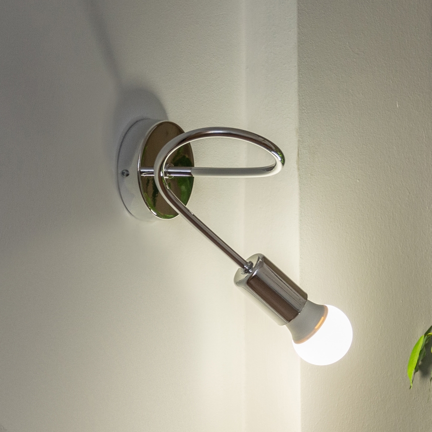 Nástěnná lampička OXFORD 1xE27/15W/230V lesklý chrom