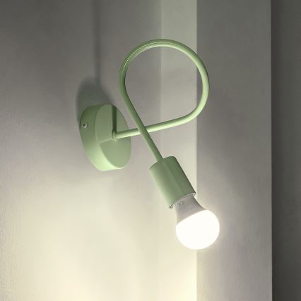 Nástěnná lampička OXFORD 1xE27/15W/230V zelená