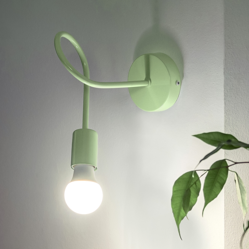 Nástěnná lampička OXFORD 1xE27/15W/230V zelená