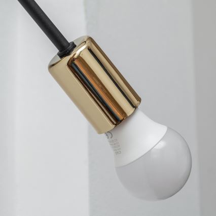 Nástěnná lampička OXFORD 1xE27/15W/230V zlatá/černá