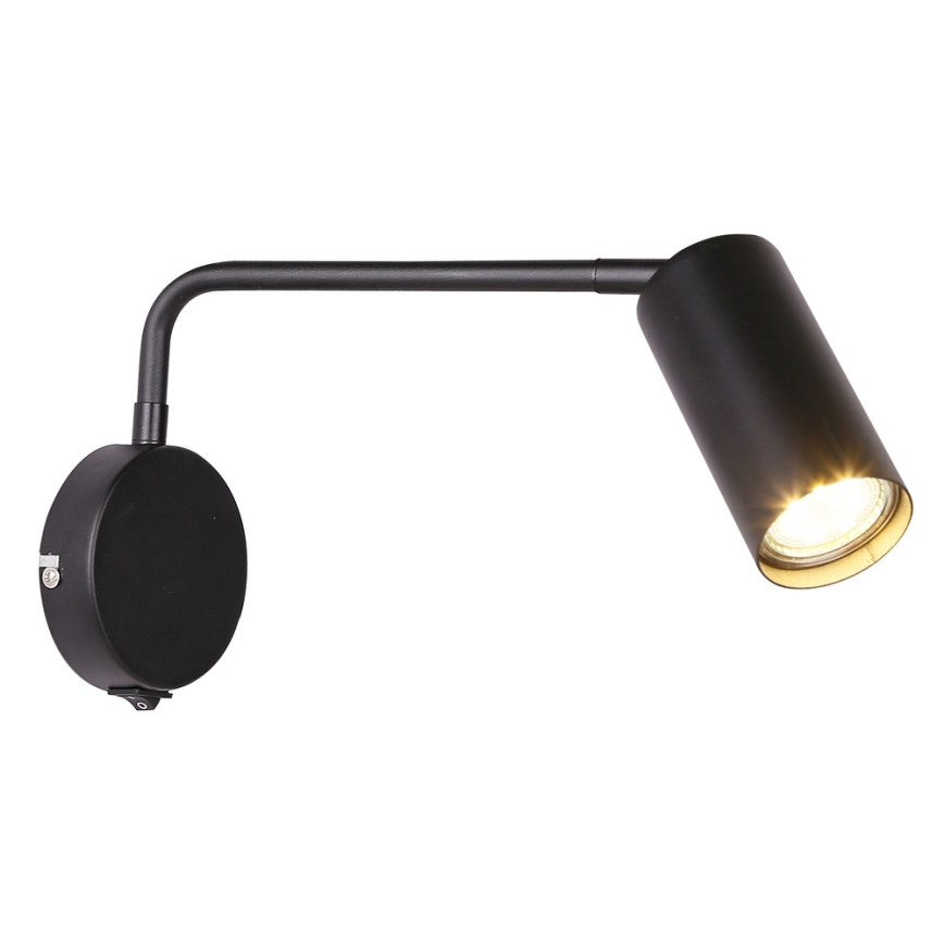 Nástěnná lampička TINA 1xGU10/15W/230V černá