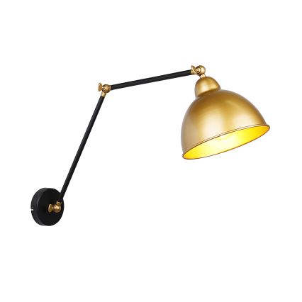 Nástěnná lampička TRUCK 1xE27/40W/230V zlatá/černá