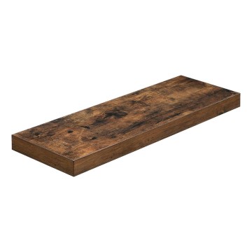 Nástěnná police SHELFY 60x4x20 cm hnědá