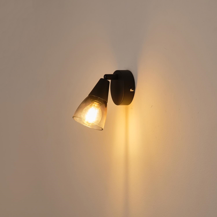 Nástěnné bodové svítidlo 1xE14/7W/230V kouřová