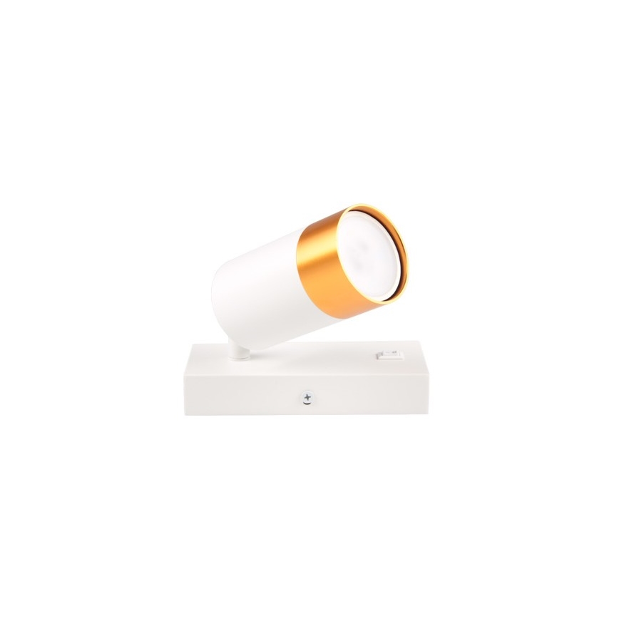 Nástěnné bodové svítidlo 1xGU10/35W/230V bílá/zlatá