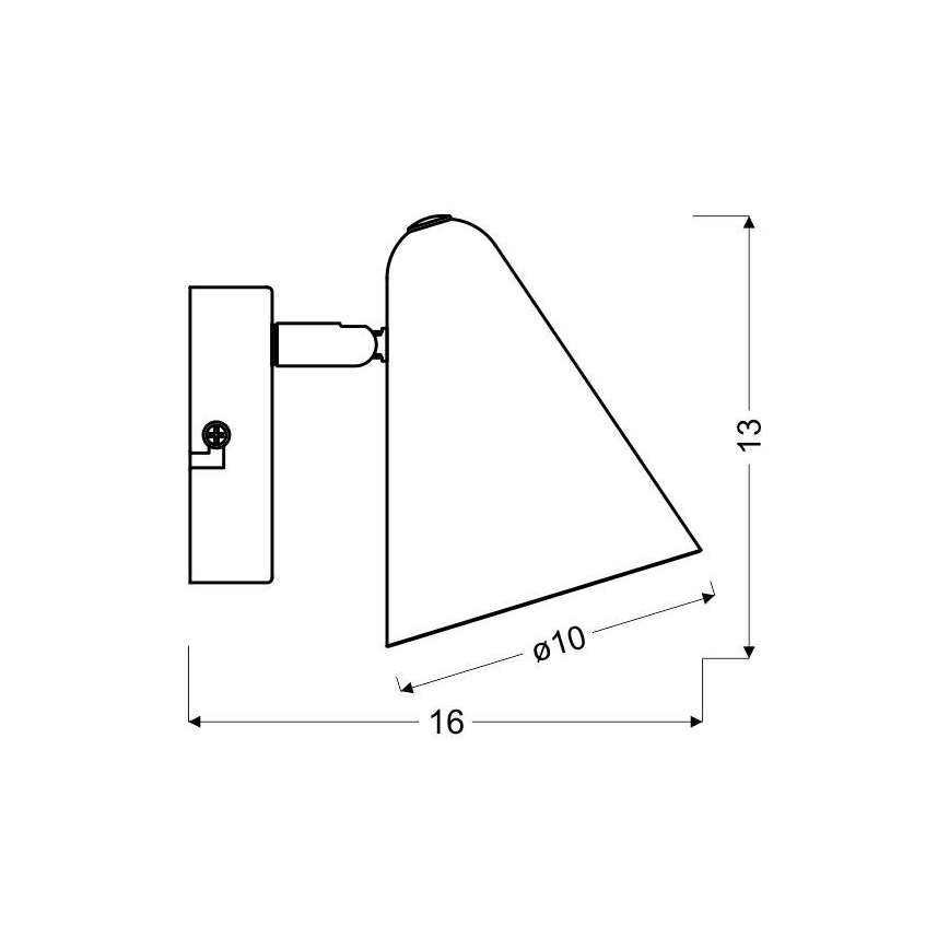 Nástěnné bodové svítidlo AMOR 1xE14/40W/230V žlutá