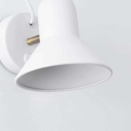 Nástěnné bodové svítidlo ASTAMA 1xE27/40W/230V bílá/mosaz