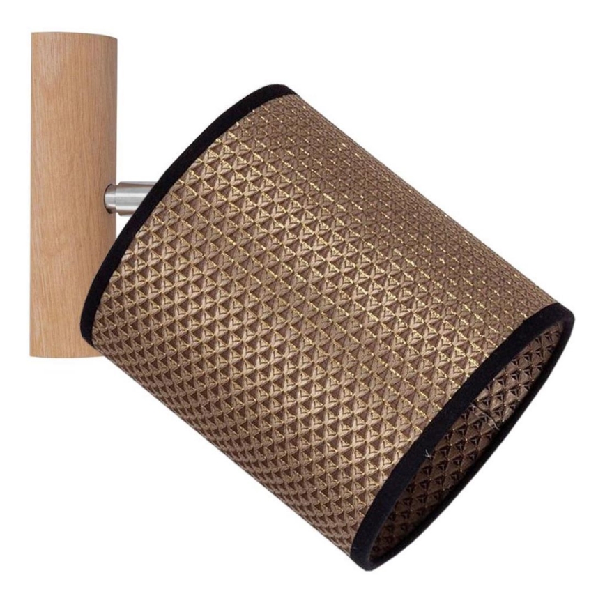 Nástěnné bodové svítidlo BENITA 1xE27/25W/230V hnědá/dub