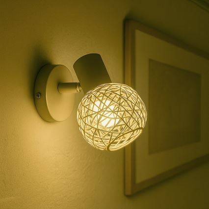 Nástěnné bodové svítidlo DEX 1xE14/10W/230V béžová/krémová