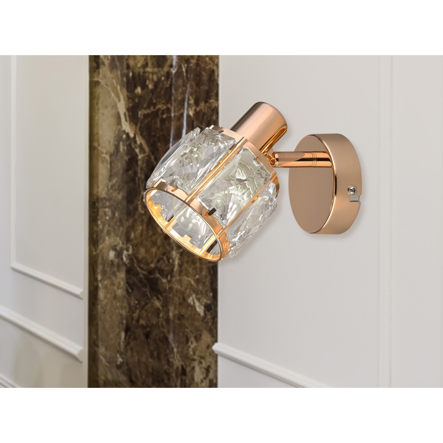 Nástěnné bodové svítidlo DUBAI 1xE14/40W/230V rose gold