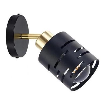 Nástěnné bodové svítidlo ELEN 1xE27/35W/230V černá/zlatá