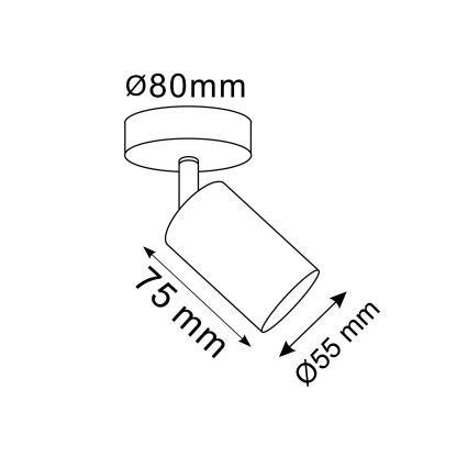 Nástěnné bodové svítidlo GOLDIE 1xGU10/10W/230V zlatá