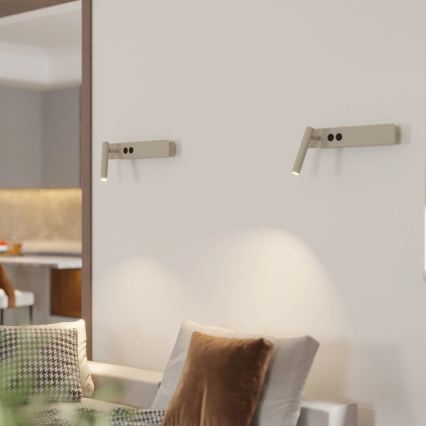 Nástěnné bodové svítidlo HOTEL MOOD 1xG9/12W/230V + 1xG9/3W béžová