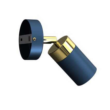 Nástěnné bodové svítidlo JOKER 1xGU10/25W/230V modrá/zlatá