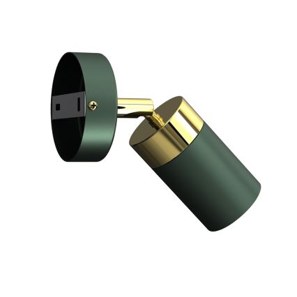 Nástěnné bodové svítidlo JOKER 1xGU10/25W/230V zelená/zlatá