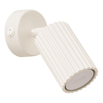 Nástěnné bodové svítidlo KARBON 1xGU10/10W/230V krémová