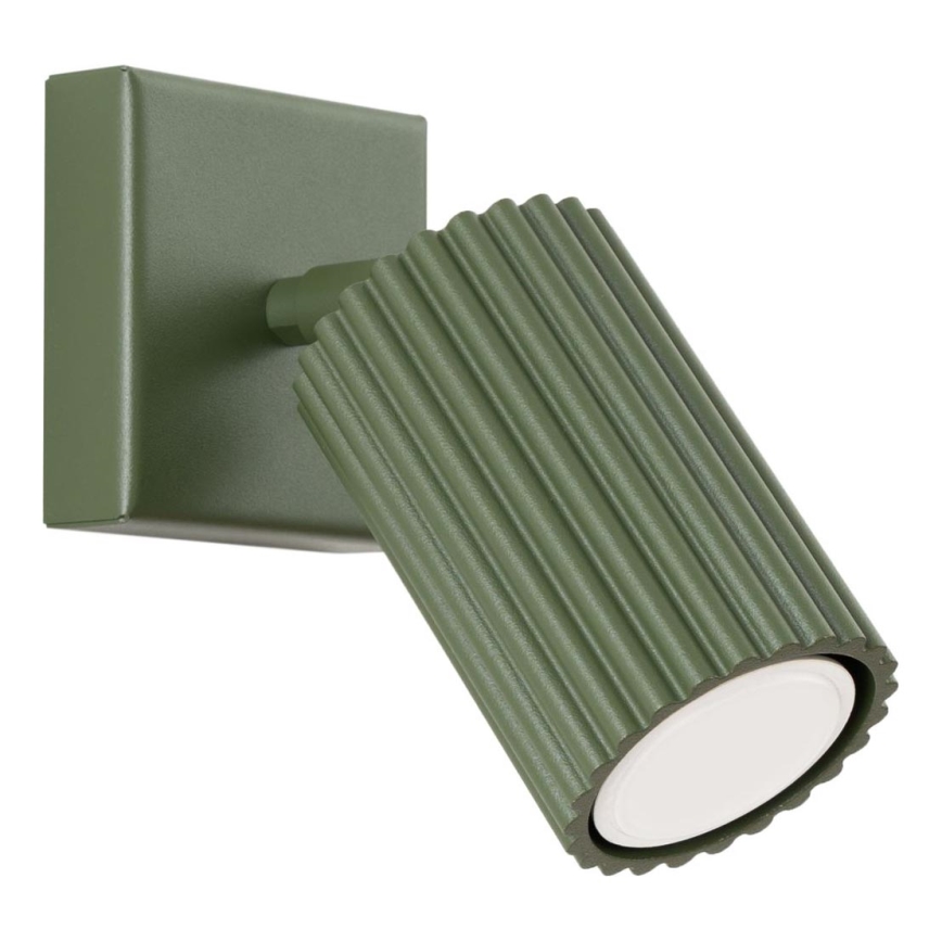 Nástěnné bodové svítidlo KARBON 1xGU10/10W/230V zelená
