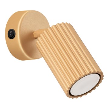 Nástěnné bodové svítidlo KARBON 1xGU10/10W/230V zlatá